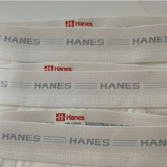 Hanes Vintage Men's Classic White Briefs Sz 38 3 Lot. - Picture 4 of 6